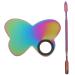 Palette de Maquillage Vide Spatule Inox Palette de M lange pour Nail Art Outil Manucure Professionnel Surface Lisse Facile Nettoyer Usage Cosm tique et Artistique