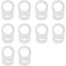 10 pieces silicone button ring silicone ring pacifier holder clip adapter for baby pacifier pacifier chains transparent