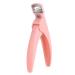 SUICRA Nail Clippers Fingernail Clipper Toenail Manicure One-Word Scissors French U-Shaped Flat Mouth Scissors Fake Nail Scissors Plastic Handle Nail Clippers Plastic Handle Manicure Pliers (Color : Pink