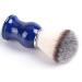 Razor Brush with Natural Resin Handle | Shaving Brush for Men | Compatible with Safety Razors & Double Edge Razors - Bristles & Blue - Buy Online on GoSupps.com