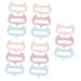 FOMIYES 15 STK Massage device Head scratchy scrapers Muscle scraper face scalp massager head massager tool hairbrush peeling brush for the scalp care meridian brush