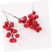 ABOOFAN 30 Pcs Christmas Red Fruit Decoration Artificial Berry Branches Berry Fruit Picks Artificial Berries Branches Christmas Berry Decorations Wedding Foam Banquet Artificial Flower - Buy Online on GoSupps.com