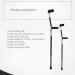 Canes Forearm crutches ergonomic aluminum alloy crutches lightweight and easy to carry elbow crutches adjustable in 10 steps suitable for various heights Selfless dedication - Buy Online on GoSupps.com