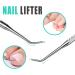CUHZA Pedicure Tool Set 3 Pieces Double Ingrown Toenail Nail File and Cuticle Fork for Nail Care - Buy Online on GoSupps.com