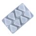 HOMSFOU 1pc Cheese Silicone Mold Cheese Silicone Baking Candy Silicone Molds for Candles Silicone Soap Ice Cream Mould Cheese Fondant Cheese Shape Baking White Silica Gel Mousse