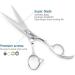 Kinsaro 6 440C Barber Hair Cutting Scissors - Professional Convex Edge Shears - Buy Online on GoSupps.com