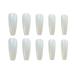 Chtom Ni a 124 - Long Ballet White Gold Light Fiction Tablets Wearing a Nail Sticker 1 Tablets 24 Megail Stickers