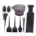 FRCOLOR Set Hair Tint Tool Hair Dye Tint Bowl and Brush for Hair Coloring Hair Dye Brush Hair Bleach Hair Color Board Black Wig Heads Hair Color Kit Hair Dye Bowl Large Hairdressing Tool