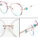 DEEBOW GLASSES Spare Bars - Rhinestone Metal Eyewear Repair Parts for Borderless 2-Hole Glasses - Pink Brackets & Accessories - Buy Online on GoSupps.com