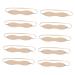 Housoutil 10pcs Eyebrow Practice Skin Faux Skin for Eyebrow Supplies Beginner Practice Skin Supply Blank 22X3X0.2CM As Shown