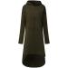 Bigfanshu in Women's Clothing Hooded Sweatshirt Long Sleeve Hoodies Ladies Jumper Dress Oversized Green - Buy Online on GoSupps.com