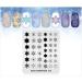 Christmas Snowflake Nail Art Stamping Plate - DIY Manicure Print Tool CH010 - Buy Online on GoSupps.com
