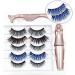 FUWIND 5 Pairs of Mixed Style Color Magnetic False Eyelashes Waterproof Eyeliner Tweezers Set Thick Magnetic False Eyelashes - Buy Online on GoSupps.com