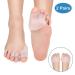 Toe Spreader with Gel Cushion - Hallux Valgus Correction Hammer Toe Separator for Day & Night Relief from Overlapping Toes & Flatfoot Pain - Buy Online on GoSupps.com