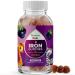YHN Natural Immune Boost and Focus Supplement - Delicious Kids Iron Gummies with Vitamin A Vitamin B Vitamin C Calcium Zinc - Kids Iron Gummies - 60 Pills