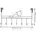 SOESFOUFU Cabinet Towel Holder Wall Mount Coat Rack Hat Hangers Outdoor Hooks Over The Drawer Rack Cupboard Door Hanging Storage - Buy Online on GoSupps.com