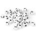 104PCS Square Silicone Alphabet Beads 12MM for DIY Jewelry Making | Weekjoey - Buy Online on GoSupps.com