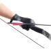 SOPROGER Archery Shooting Glove Hand Guard - Protective Leather Finger Protector for Traditional Recurve & Compound Bow - Left Hand - Outdoor Hunting Practice - Black - Buy Online on GoSupps.com