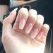 Brishow Short Fake Nails Peach Gradient Ballerina - 24pcs Full Cover Acrylic Stick on Nails for Women and Girls - Buy Online on GoSupps.com