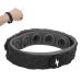 Antistatic bracelet bracelet to remove electrostatic charging wireless negative ions silicone antistatic hand strap for men and women (black)