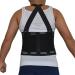 Suspender Belt Adjustable Posture Corrector Lumbar Brace Shoulder Band Corset Relief Lower Back Pain Black Skod