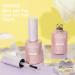 MIZHSE 2x18ML Base and Top Coat Gel Nail Polish Set | Long-Lasting Shiny Finish | No Wipe Soak Off UV LED Clear Nail Polish - Buy Online on GoSupps.com
