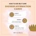 Self-Care Shower Affirmation Cards - Self-Love Edition | Waterproof Meditation Cards for Women - Daily Motivational Quotes | Stress Relief Routine Set - Buy Online on GoSupps.com