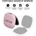Larimar Compact Mirror with 1X/10X Magnification, Dimmable Brightness, USB Rechargeable - Baby Pink - Buy Online on GoSupps.com