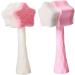 1pc Star Type Silicone Double-sided Multi-purpose Cleansing Brush Maleually Clean Pores Face Brush Facial Cleansing Brushes for Deep Cleansing Gentle Exfoliating Removing Blackhead and Massaging Wash - Buy Online on GoSupps.com