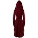 Renaissance Women's Lace-Up Hooded Robe Dress - Vintage High-Low Cloak [Color 05, Size Small] - Buy Online on GoSupps.com