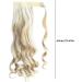 Wavy Ponytail Extension 23 Inch Synthetic Natural Curly Hairpiece Wrap Around Hair Extensions for Women Daily Use Blonde Wavy Hair Extensions - Buy Online on GoSupps.com
