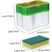 PRETYZOOM 3 Sets Push Soap Dispenser Dish Soap Holder Sink Liquid Soap Dispenser Dishwashing Soap Dispenser Dish Soap Dispenser Sink Soap Dispenser Shampoo Dispenser Abs Sponge Soap Box Greenx3pcs 14X10.5X7.5CMx3pcs - Buy Online on GoSupps.com
