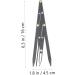 NOLITOY 2pcs Eyebrow Scale Eyebrow Stencil Eyebrow Drawing Tool Measuring Ruler Second Generation Adjustable - Buy Online on GoSupps.com