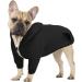 Meioro Black Hooded Sweater for Dogs - Warm Zip-Up Pet Hoodie for French Bulldogs Pugs & Cats - Cute Dog Clothes - Buy Online on GoSupps.com