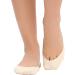 Manzi 6 Pairs of Women's Invisible Toe Socks - Non-Slip TPU Loop Black & Skin Color One Size - Buy Online on GoSupps.com