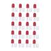 Vaguelly 20pi ces Lot De Contenants De Brillant Forme De Capsule Corps Transparent Pour Visualiser Volume Restant Pour Voyages Et Rangement