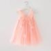 PythJooh Baby Girl Tulle Dress - Sleeveless Butterfly Wings Tutu Princess Dress for Toddler Girl, Daisy Stars Sundress, 3-4 Years, Pink - Buy Online on GoSupps.com