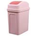 Dual Swing Lid Trash Garbage with Swing Lid Press-Type Swing Lid Garbage for Home Kitchen Hotel Bathroom Office Large Capacity Waste Bin Pink