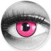 Funnylene colored contact lenses rose shock pink pink - soft without strength 2 pack + free container - 12 monthly lenses - perfect for Halloween carnival carnival or carnival
