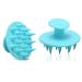Scalp massage shampoo brush 2 pieces of silicone head skin scrubber for wet dry hair with soft silicone bristles scalp-scrubber peel to remove dandruff