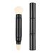 Falliny Dual Retractable Kabuki Makeup Brushes, Travel Face Blush Powder Brush, Double-Ended Foundation Concealer Brush with Cap for Blush, Bronzer, Buffing, Highlighter, Flawless Powder Cosmetics