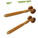 Minkissy 2-Piece Massage Roller Set | Wood Face Massage Tools for Skincare & Relaxation - Buy Online on GoSupps.com