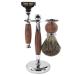 BGGIWY Razor brush for men fashionable hair removal cleaning frasier brush holder shaving brush set with metal handle for men simply 9.5x15cm silver