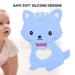 Buy Blue Silicone Cartoon Animal Cat Teething Ring - Perfect Pacifier for 3-18 Months Infants | Ideal Baby Shower Gift - Buy Online on GoSupps.com