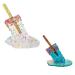 Cosmin Set of 2 Ice Cream Decorations on Stem, Melting Ice Cream Ornaments on Stem, Ice Cream Statues, Summer Cool Ice Cream on Stem Decoration -B