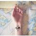 Waterproof Temporary Tattoo Stickers - Set of 12 Compass Grey Watercolor Blue Designs - Buy Online on GoSupps.com