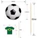 Brazil Football Party Food & Cupcakes Picks Decorations Toppers World Cup 2022 (pack of 14) - Buy Online on GoSupps.com
