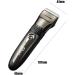 Professional Rechargeable Hair Clippers - Cordless Beard Trimmer Kit with Waterproof Ceramic Blades for Men - 2-Speed Adjustable Haircut Set (Black - Buy Online on GoSupps.com