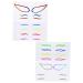 Abaodam 12 Sets Paper Stage Eyeliner Sticker Eyeliner Decal Eyeliner Sticker Makeup Tool