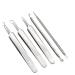 FEITA Blackhead Remover Kit - 5 Pcs Acne Tweezers & Extractor Set with Travel Case - Buy Online on GoSupps.com